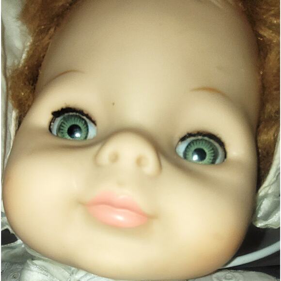 22" 1965 Vintage Vogue "Baby Dear" Baby Doll With Red Hair & Green Sleep Eyes - Picture 8 of 16